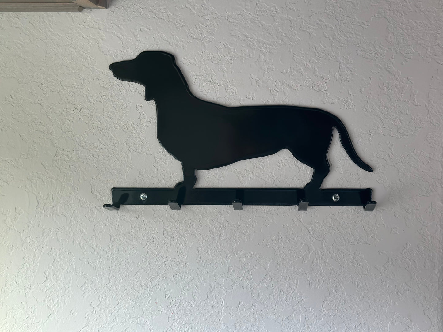 Dachshund leash and key holder